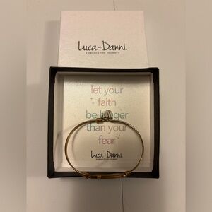 Luca + Danni Gold Wire Bracelet with Charm